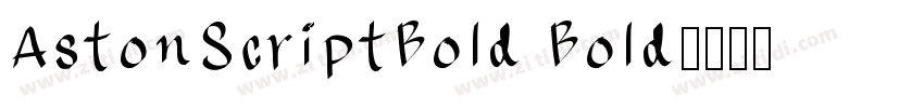 AstonScriptBold Bold字体转换